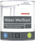 Möbel-Weißlack von toom für 7,99 € bei toom Baumarkt im Angebot Möbel-Weißlack von toom im aktuellen toom Baumarkt Prospekt