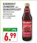 CRANBERRY- oder GRANATAPFELSAFT Angebote von Rabenhorst bei Marktkauf Recklinghausen für 6,99 €