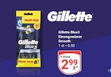 Blue3 Einwegrasierer Smooth Angebote von Gillette bei GLOBUS Leipzig für 2,99 €