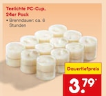Teelichte PC-Cup im Angebot bei Netto Marken-Discount in Magdeburg Teelichte PC-Cup Angebote bei Netto Marken-Discount Magdeburg für 3,79 €