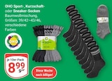 Sport- oder Kurzschaft-Socken Angebote von OHO bei GLOBUS Maintal für 8,99 €