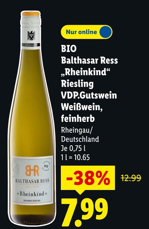 Rheinkind Riesling VDP.Gutswein Weißwein, feinherb
