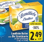 Landliebe Butter oder Die Streichzarte Angebote von Landliebe bei E center Aachen für 2,49 €