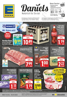 EDEKA Prospekt der Woche "Aktuelle Angebote" Seite 1, 30.06.2025 bis 05.07.2025 für Duisburg Aktueller EDEKA Prospekt "Aktuelle Angebote" Seite 1 von 24 Seiten für Duisburg