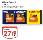 Fusion 5 Angebote von Gillette bei GLOBUS Bochum für 27,90 €