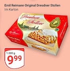 Original Dresdner Stollen Angebote von Emil Reimann bei GLOBUS Erfurt für 9,99 €