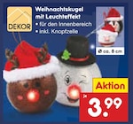 Weihnachtskugel mit Leuchteffekt bei Netto Marken-Discount im Prospekt "" für 3,99 €