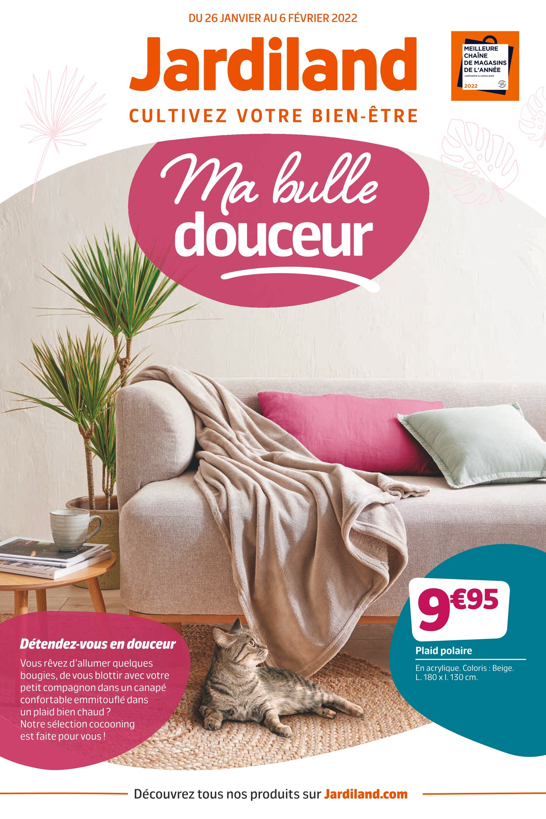 Catalogue Jardiland à Paris, avec 8 pages Prospectus Jardiland à Paris, "Ma bulle douceur", 8 pages, 26/01/2022 - 06/02/2022