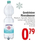 Mineralwasser im Angebot bei EDEKA in Memmingen Mineralwasser Angebote von Gerolsteiner bei EDEKA Memmingen für 0,79 €