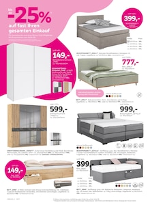 Bett im mömax Prospekt "PINK SHOPPING WEEKS" mit 16 Seiten (Regensburg)