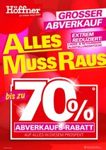 Höffner Prospekt für Werneuchen mit 18 Seiten Höffner Prospekt für Werneuchen: "Alles muss raus!", 18 Seiten, 22.02.2021 - 21.03.2021