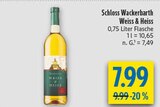 Weiss & Heiss Angebote von Schloss Wackerbarth bei diska Chemnitz für 7,99 €