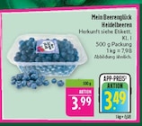 Marktkauf Hof - Mein Beerenglück Heidelbeeren Angebot im Prospekt Mein Beerenglück Heidelbeeren bei Marktkauf im Hof Prospekt für 3,49 €
