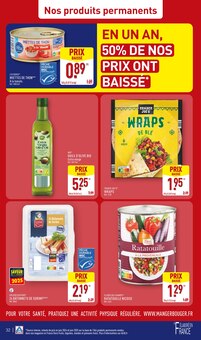 Promotion Olives dans le prospectus Aldi, valable du 02/09/2025 au 08/09/2025 Promo Olives dans le catalogue Aldi du moment à la page 32