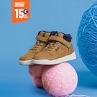 Baskets montantes à scratchs camel garçon à La Halle dans Longuevillette