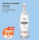 Vodka im V-Markt Prospekt Wodka De Luxe von Zoladkowa im aktuellen V-Markt Prospekt für 7,99 €