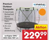 Premium Outdoor Trampolin Angebote von Kinetic Sports bei Netto Marken-Discount Ahlen für 229,99 €