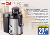 Automatikentsafter "AE3666" Angebote von Clatronic bei EDEKA Augsburg für 29,99 €