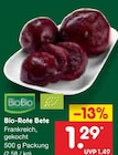 Bio-Rote Bete von BioBio für 1,29 € bei Netto Marken-Discount im Angebot Bio-Rote Bete von BioBio im aktuellen Netto Marken-Discount Prospekt