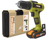 Perceuse sans fil 20 v es118 - ESSENTIAL en promo chez Weldom Sartrouville à 49,90 €