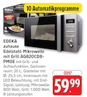 Edelstahl-Mikrowelle mit Grill AG820CD8-PMOE Angebote von EDEKA zuhause bei E center Rodgau für 59,99 €