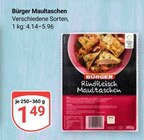 Maultaschen im Angebot bei GLOBUS in Duisburg Maultaschen Angebote von Bürger bei GLOBUS Duisburg für 1,49 €