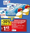 Yaourts à la grecque sur lit de fruits jaunes - envia en promo chez Lidl Bagneux à 1,43 €