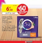 CROQUETTES CHAT ADULTE POULET - PURINA ONE en promo chez Intermarché Boulogne-Billancourt à 2,56 €