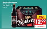 Schwarzbier Angebote von Köstritzer bei Netto Marken-Discount Rostock für 12,99 €