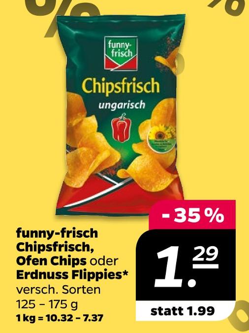 Chipsfrisch Ofen Chips oder Erdnuss Flippies