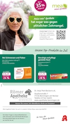 mea - meine apotheke Prospekt für Marbach: "Unsere Juli-Angebote", 4 Seiten, 01.07.2025 - 31.07.2025