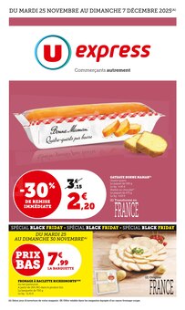 Prospectus U Express de la semaine "U Express" avec 1 pages, valide du 25/11/2025 au 07/12/2025 pour Saint-Jean-du-Gard et alentours