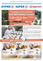 Prospectus U Express à Orléans, "Engagés pour soutenir NOS PARTENAIRES LOCAUX.", 2 pages de promos valables du 11/03/2025 au 16/03/2025