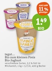 Bio-Joghurt Angebote von tegut... Bio zum kleinen Preis bei tegut Jena für 1,49 €