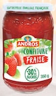 Confiture de fraises allégée Fraise - Andros en promo chez Intermarché Hyper Confiture de fraises allégée Fraise - Andros dans le catalogue Intermarché Hyper