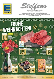 EDEKA Prospekt für Köln: "Aktuelle Angebote", 16 Seiten, 21.12.2024 - 24.12.2024