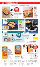 Prix et réduction Saumon dans le prospectus U Express en cours Offre Saumon dans le catalogue U Express du moment à la page 8