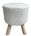 Tabouret bouclette en promo chez Maxi Bazar Colombes à 19,99 €