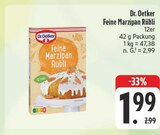 Feine Marzipan Rübli Angebote von Dr. Oetker bei E center Fürth für 1,99 €