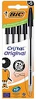 5 STYLOS BILLE CRISTAL ORIGINAL NOIR - BIC en promo chez Intermarché 5 STYLOS BILLE CRISTAL ORIGINAL NOIR - BIC dans le catalogue Intermarché