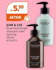 Rosemary/Ginger Shampoo oder Spülung Angebote von JEAN & LEN bei Müller Herne für 5,99 €