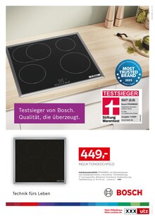 Kochfeld im aktuellen XXXLutz Möbelhäuser Prospekt (München) Kochfeld im XXXLutz Möbelhäuser Prospekt "Ihre Küche kann mehr – GRATIS Cookit sichern!" mit 26 Seiten (München)