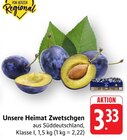 E center Sigmaringen - Zwetschgen Angebot im Prospekt Zwetschgen bei E center im Sigmaringen Prospekt für 3,33 €