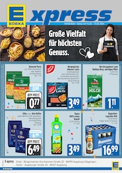 Bier im E xpress Prospekt in Königsbrunn Aktueller E xpress Prospekt mit Bier, "Wir lieben Lebensmittel.", Seite 1