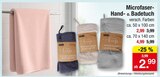 Aktuelles Microfaser Handtuch Angebot bei Zimmermann in Hannover ab 2,99 €