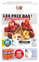 Prospectus Supermarchés de Bi1 à Manigod: "LES PRIX BAS ! DANS VOTRE MAGASIN", 16 pages, 22/07/2025 - 27/07/2025