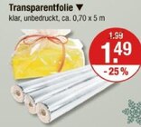 Transparentfolie von  im aktuellen V-Markt Prospekt für 1,49 €