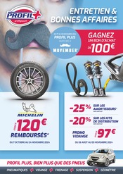 Catalogue Garages & Automobile Profil Plus en cours à Cayrols et alentours, "ENTRETIEN & BONNES AFFAIRES", 1 page, 01/11/2024 - 03/11/2024