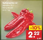 Spitzpaprika rot Angebote bei Netto Marken-Discount Wesel für 2,22 €