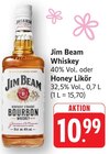 Whiskey im Angebot bei E center in Göppingen Whiskey Angebote von Jim Beam bei E center Göppingen für 10,99 €